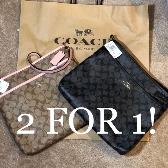 🆓SHIPS FREE  2️⃣ FOR 1️⃣ Coach File bags TWO BAGS - Picture 2 of 8